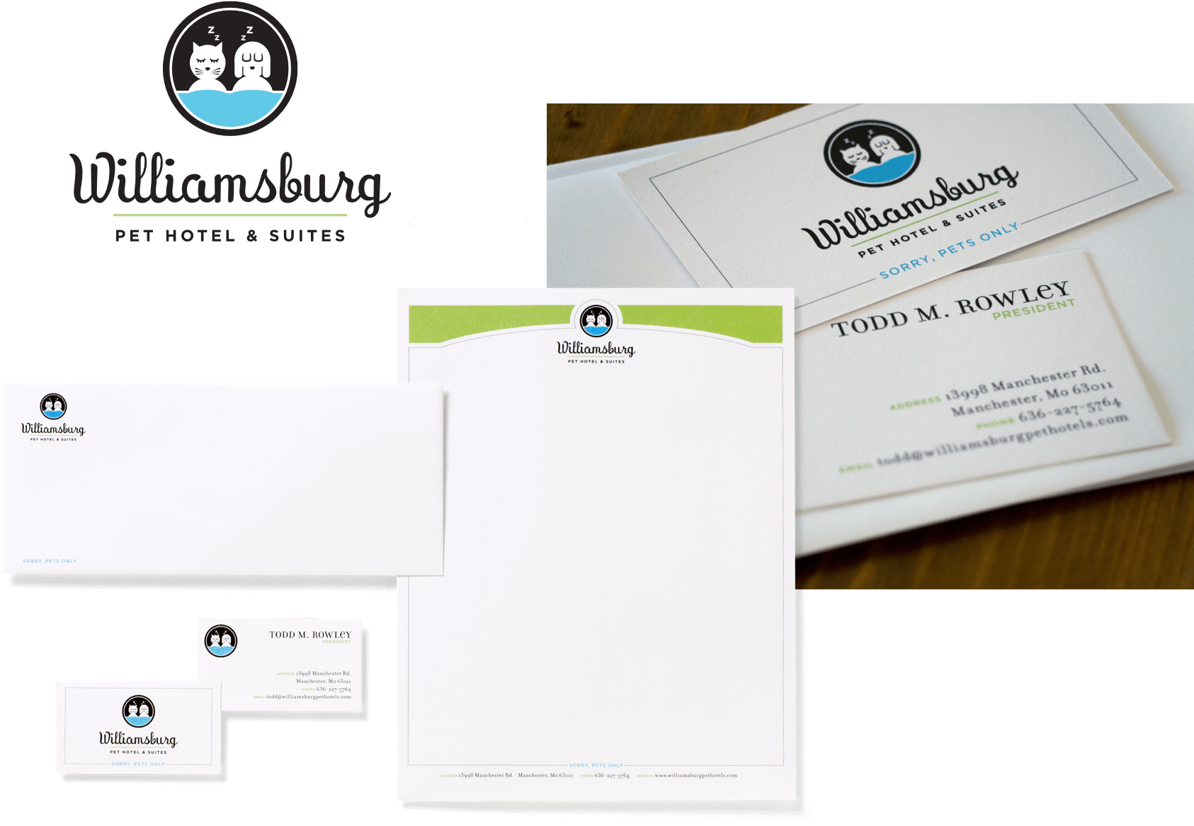 Williamsburg Pet Hotel identity