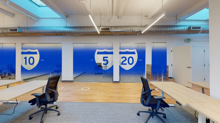 CloudTrucks conference room graphics