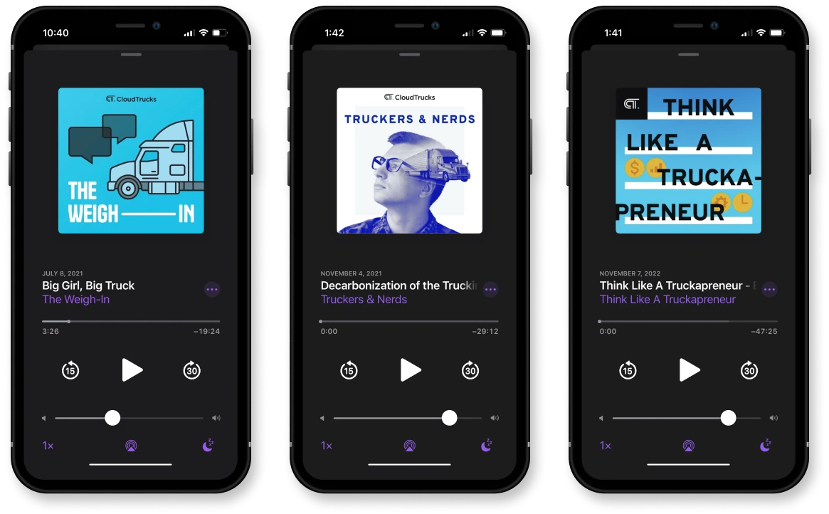 CloudTrucks podcast covers